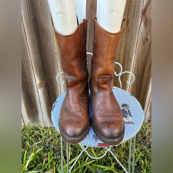 RED WING Shoes - PECos Made In USA Leather - Boots Mens Size 7.5 E - Picture 6 of 11